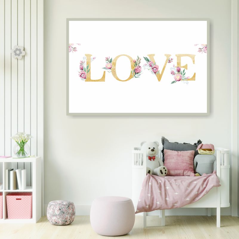 

Постер на холсте ПолиЦентр Надпись Любовь 90х60 см, НадписьЛюбовь