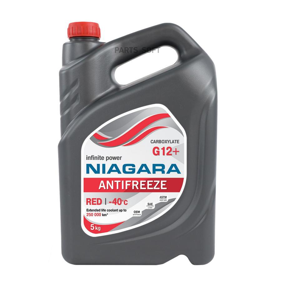 

NIAGARA 001001001011 Антифриз G12+ Ниагара готовый карбоксилатный (красный) 5кг 1шт