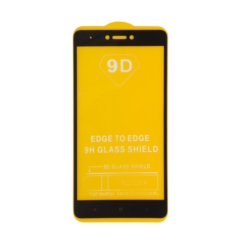 фото Защитное стекло для xiaomi note 4x edge to edge 9h glass shield 9d 0,3 мм yellow lp