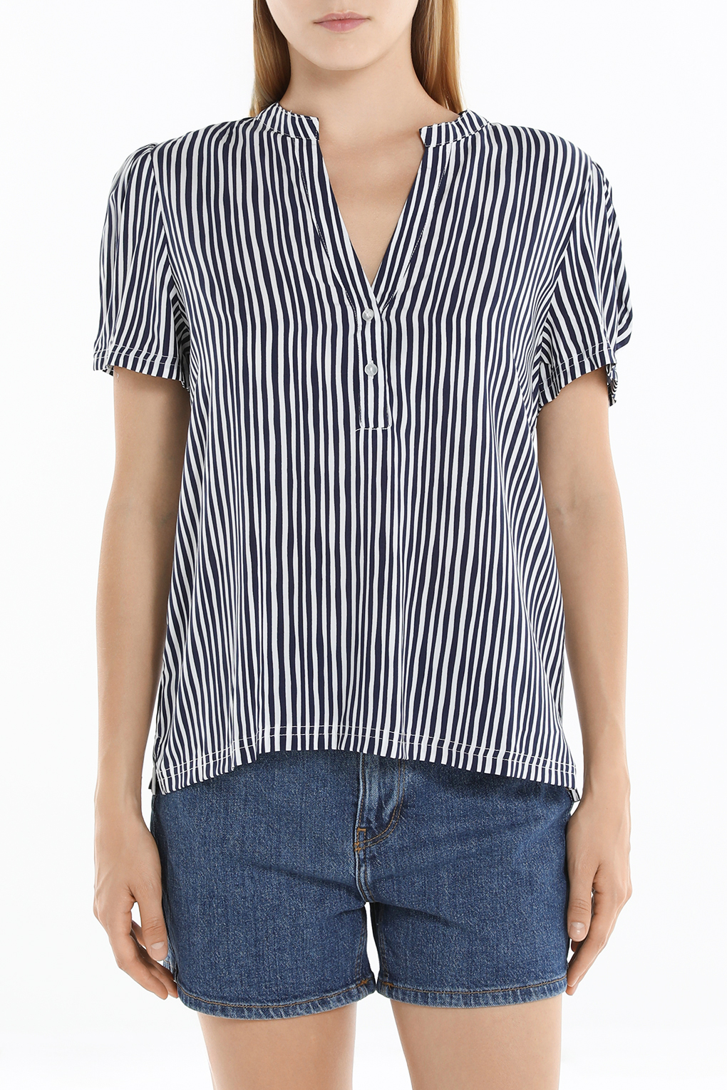 

Блуза женская OVS 1985427 синяя 2XL, Синий, 1985427