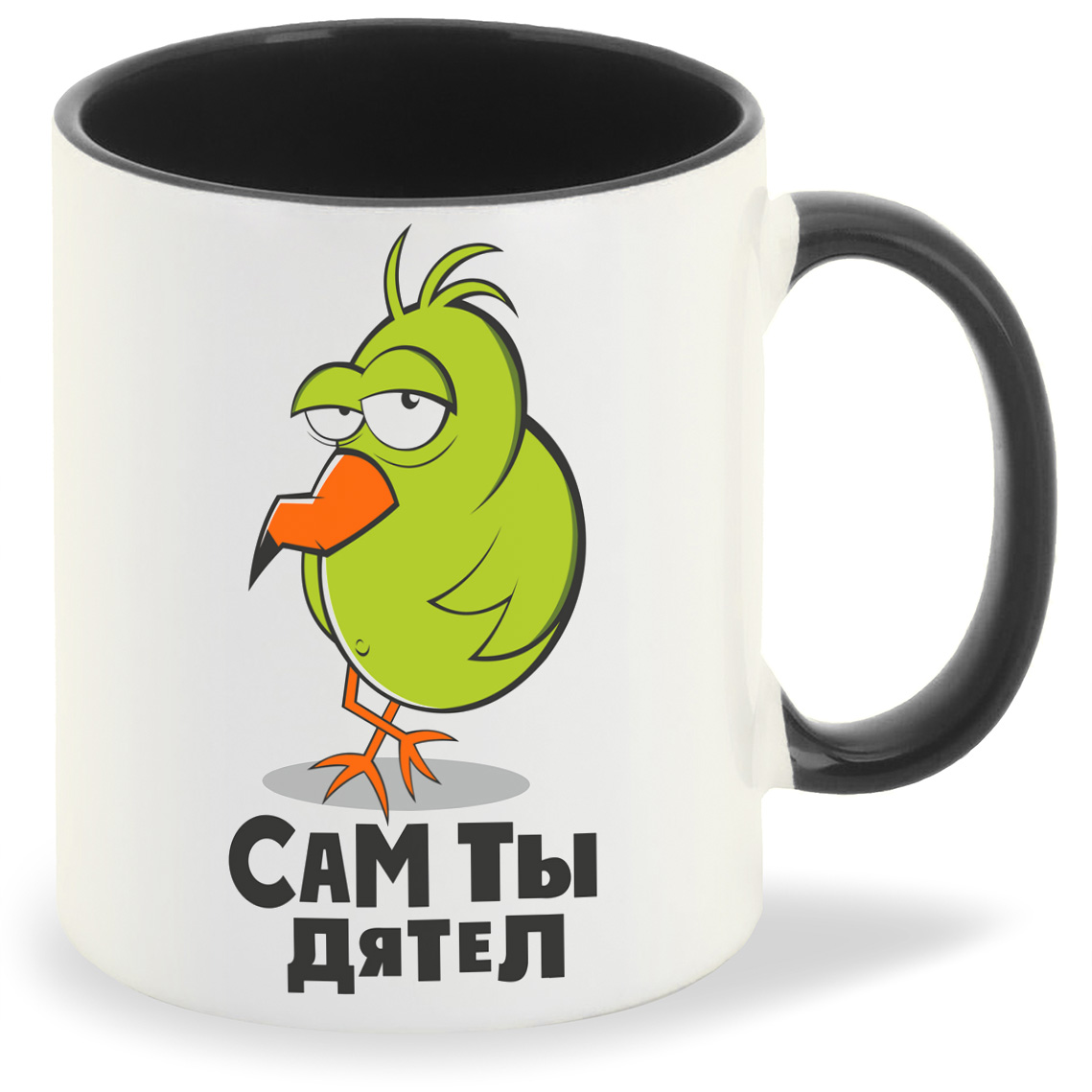 

Кружка CoolPodarok Прикол Сам ты дятел, Прикол Сам ты дятел