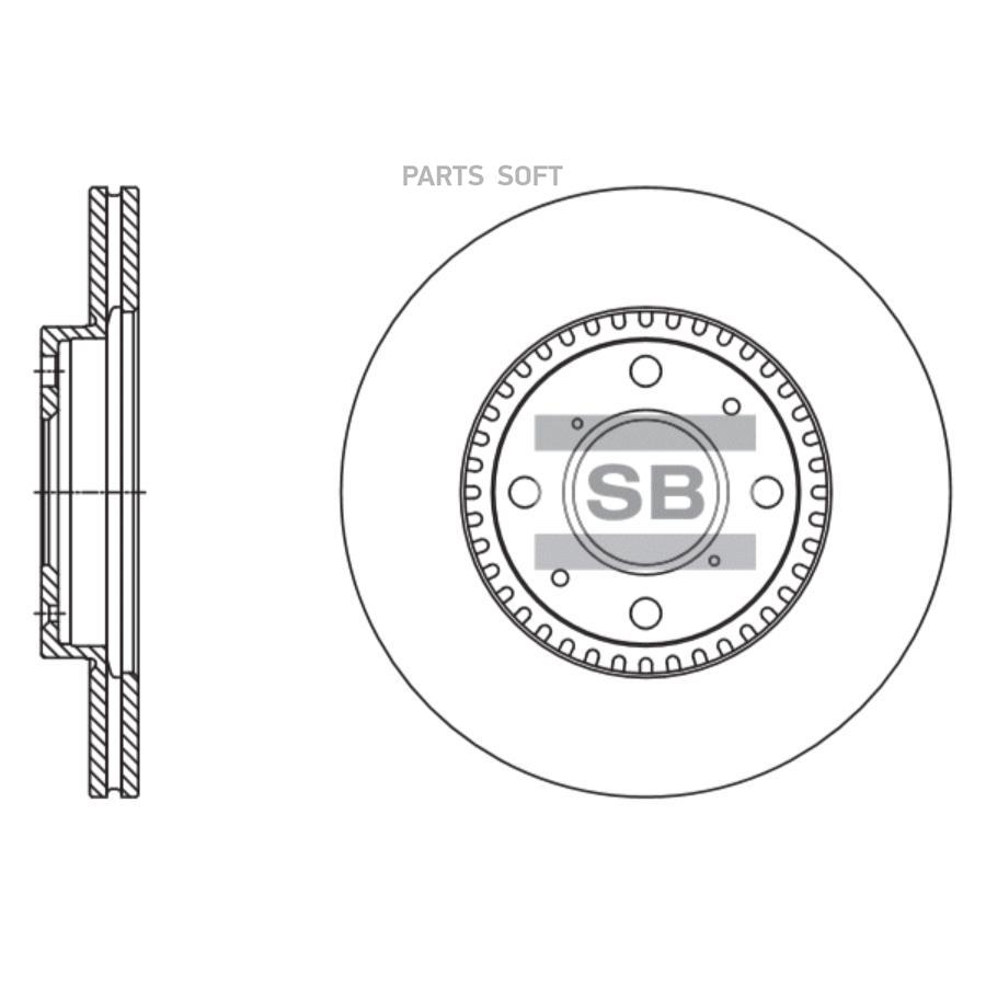 

Диск Тормозной Opel Agila 1.0-1.3 07-/Suzuki Swift 1.3-1.5 05- Передний Вент. Sangsin brak