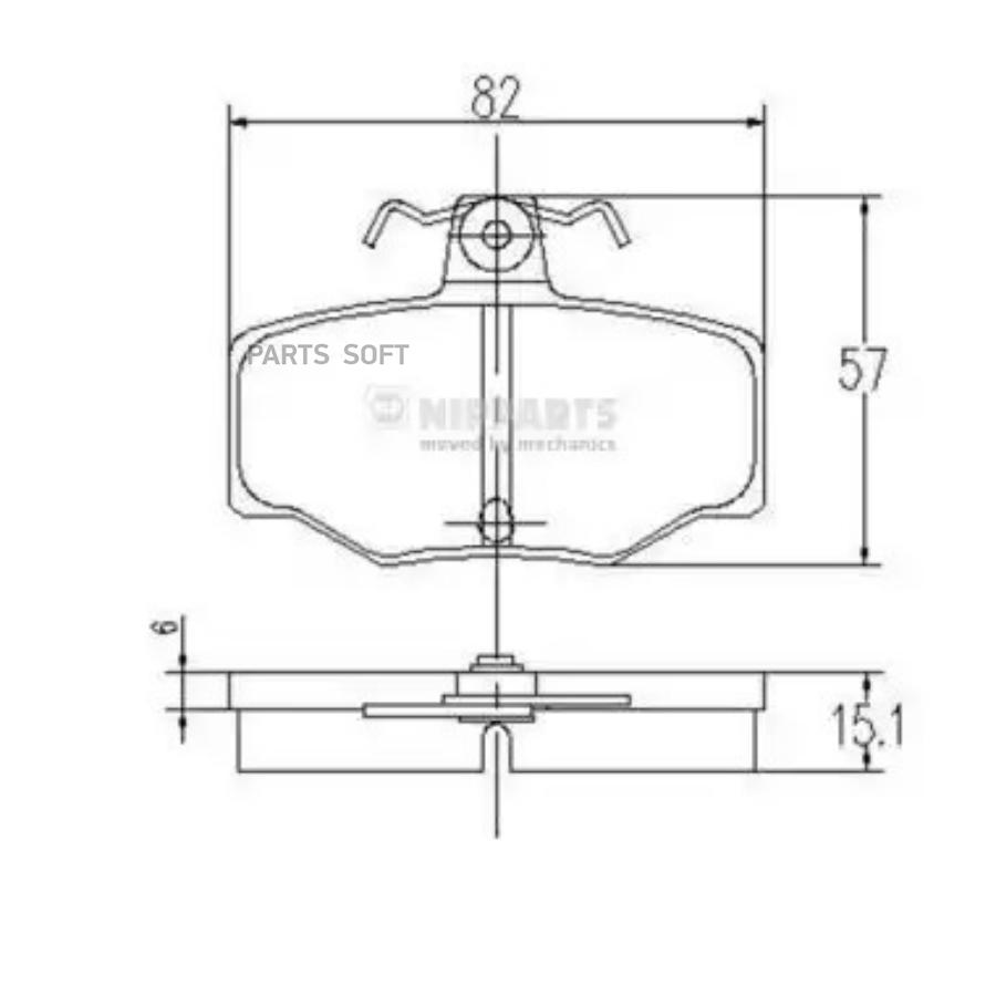 Тормозные колодки NIPPARTS J3611031