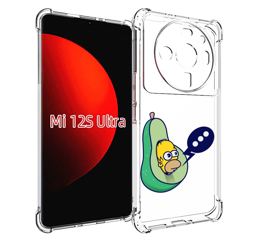 

Чехол MyPads Гомер-авокадо для Xiaomi 12S Ultra, Прозрачный, Tocco