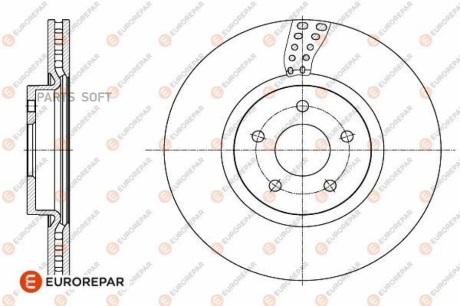 

EUROREPAR 1642763580 E1 П ТОРМ ДИС 1шт