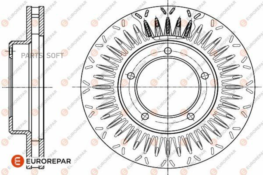 

EUROREPAR 1642766080 E1 П ТОРМ ДИС 1шт
