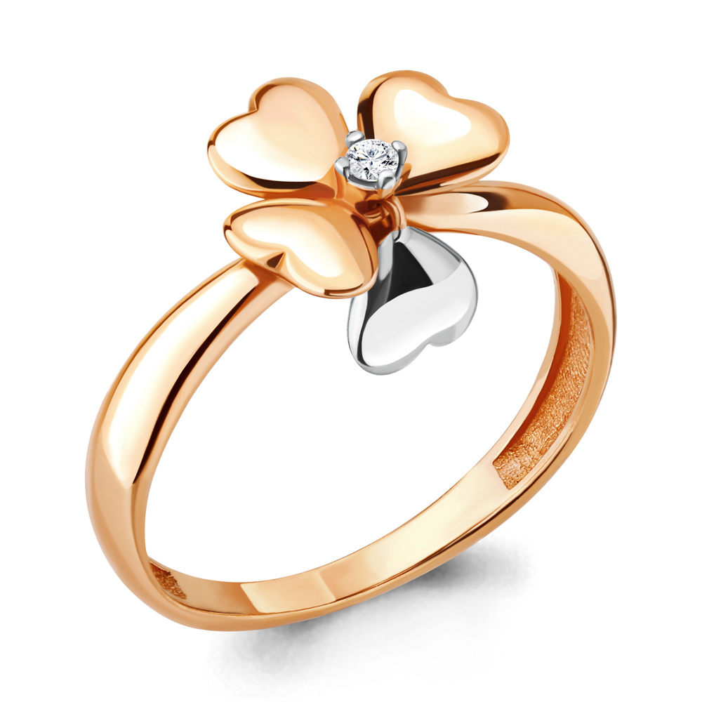 

Кольцо из серебра с фианитом р. 20 Aquamarine 68395А_925_з, 68395А_925_з