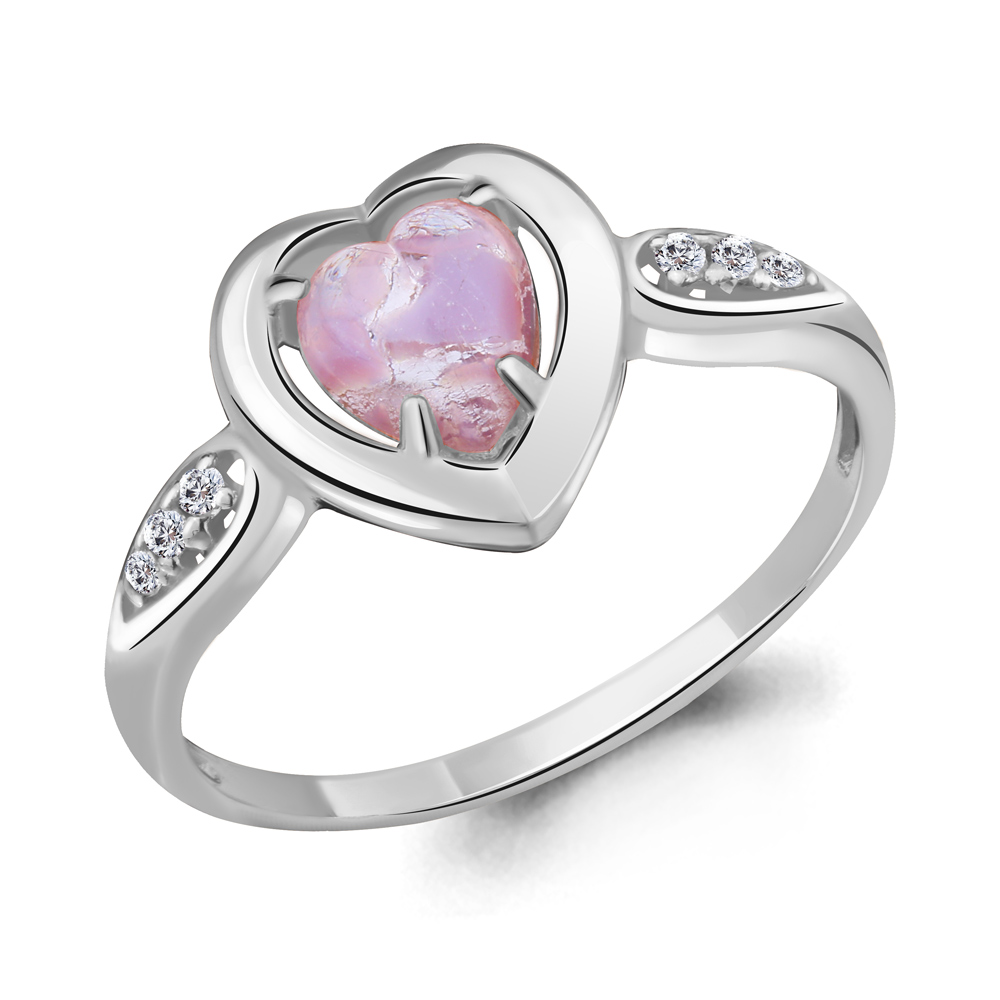 

Кольцо из серебра с фианитом р.  Aquamarine 68398АД_925_р, 68398АД_925_р
