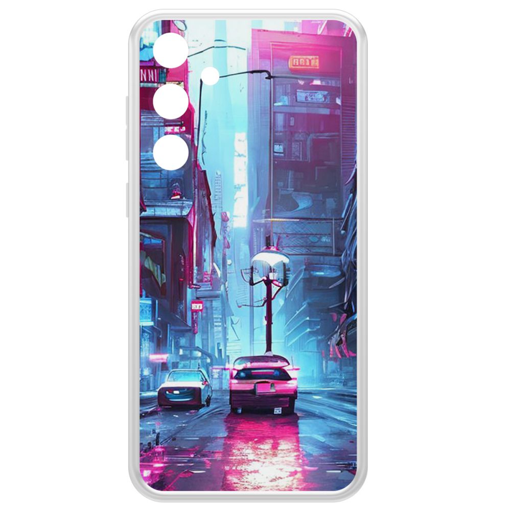 

Чехол-накладка Krutoff Clear Case Киберпанк Улица для Samsung Galaxy A35 5G (A356), Прозрачный