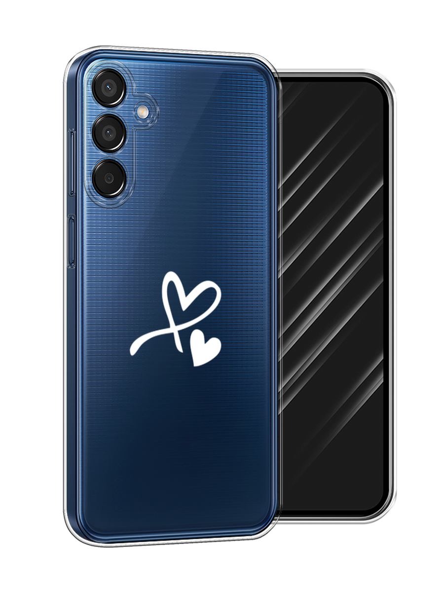 

Чехол Awog на Samsung Galaxy M15 5G "Сердечко минимализм", Белый, 2109550-1