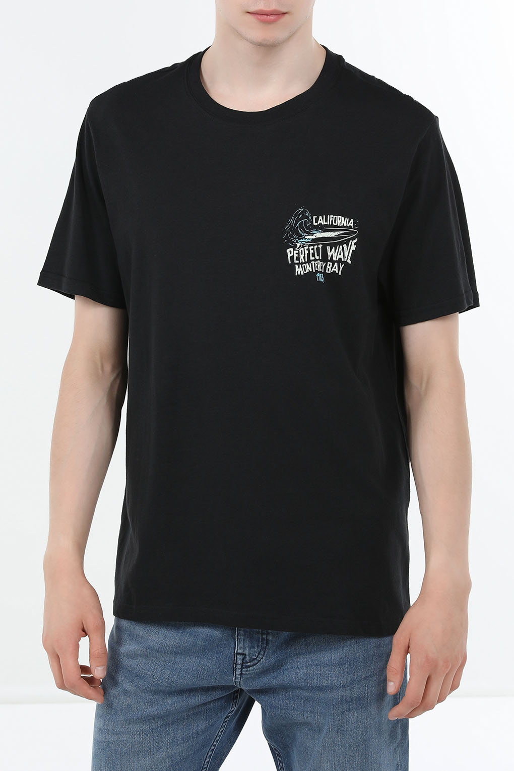 

Футболка мужская WTT 2057136 черная 2XL, Черный, 2057136