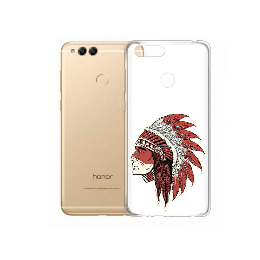

Чехол MyPads Tocco для Huawei 7X красный индеец (PT94112.65.411), Прозрачный, Tocco