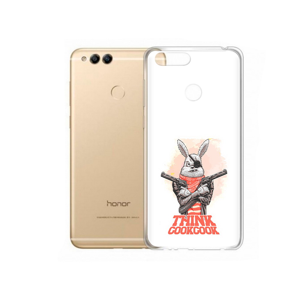 

Чехол MyPads Tocco для Huawei 7X кролик пират (PT94112.65.419), Прозрачный, Tocco