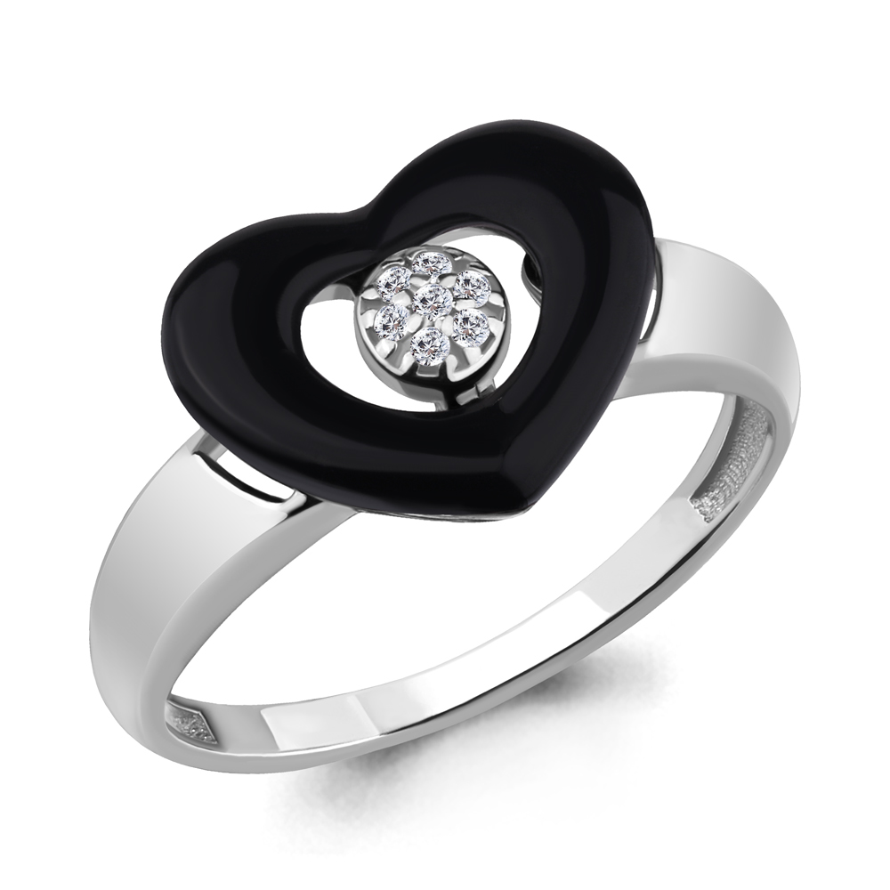 

Кольцо из серебра с керамикой р. 17 Aquamarine 68404А_925_р, 68404А_925_р
