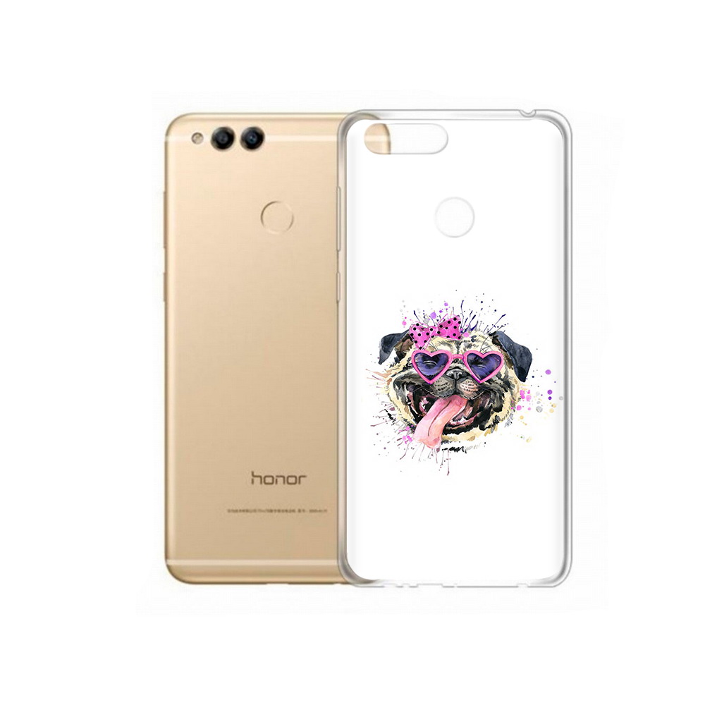 Чехол MyPads Tocco для Huawei 7X Веселая собака (PT94112.65.43)
