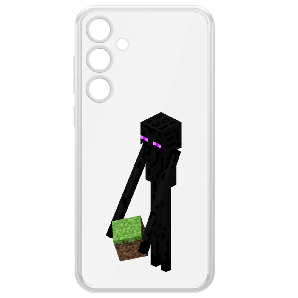 

Чехол-накладка Krutoff Clear Case Minecraft-Эндермен для Samsung Galaxy A55 5G (A556), Прозрачный