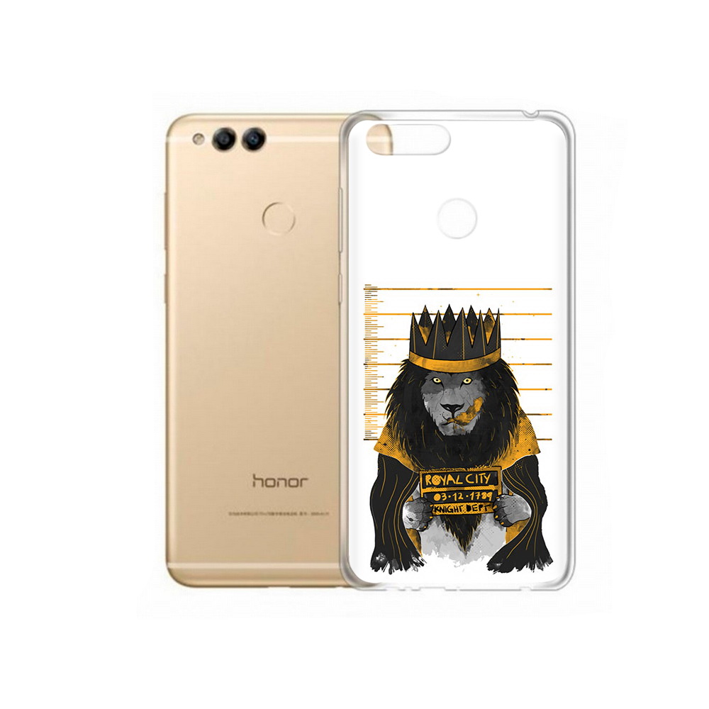 

Чехол MyPads Tocco для Huawei 7X лев в законе (PT94112.65.435), Прозрачный, Tocco