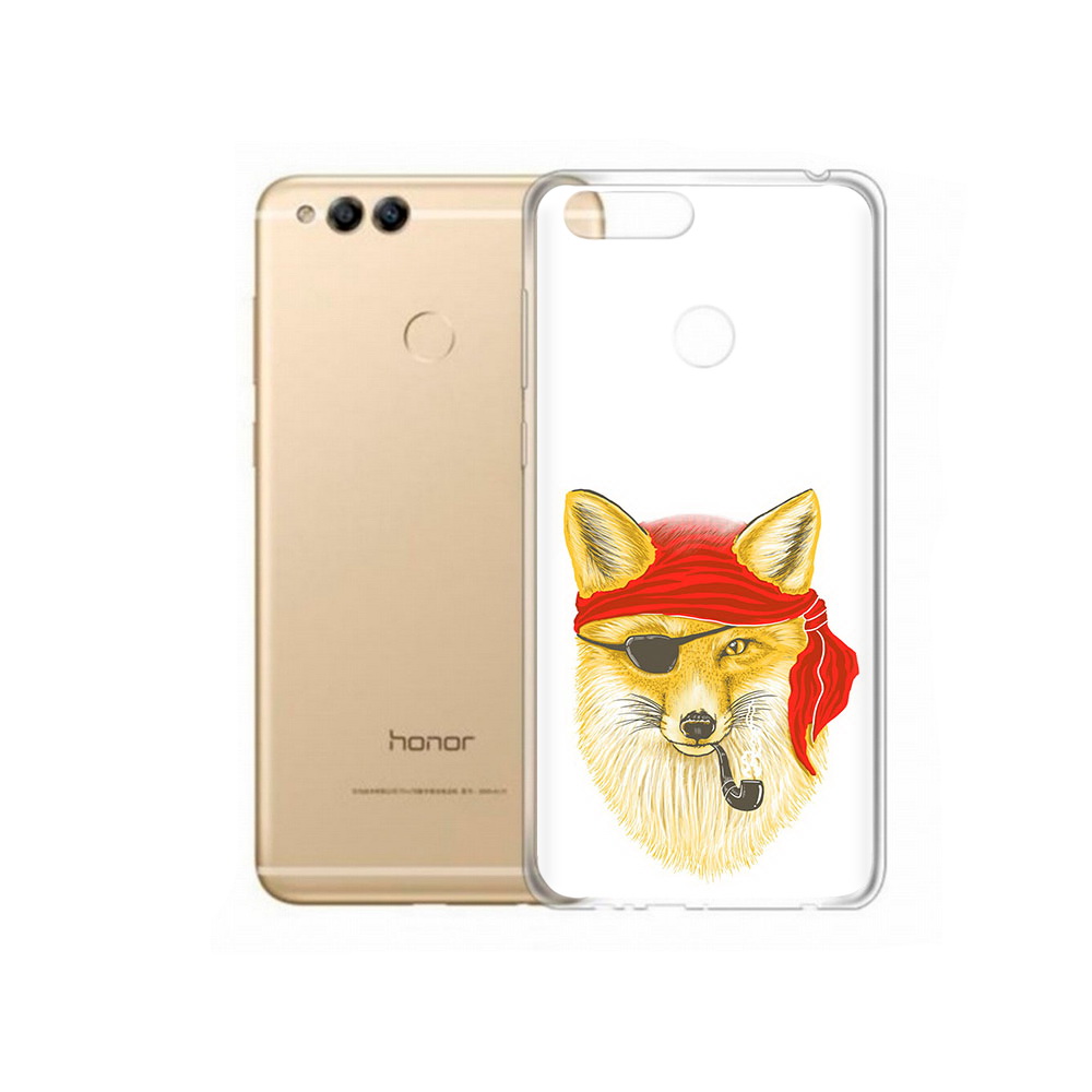 

Чехол MyPads Tocco для Huawei 7X лиса-пират (PT94112.65.440), Прозрачный, Tocco