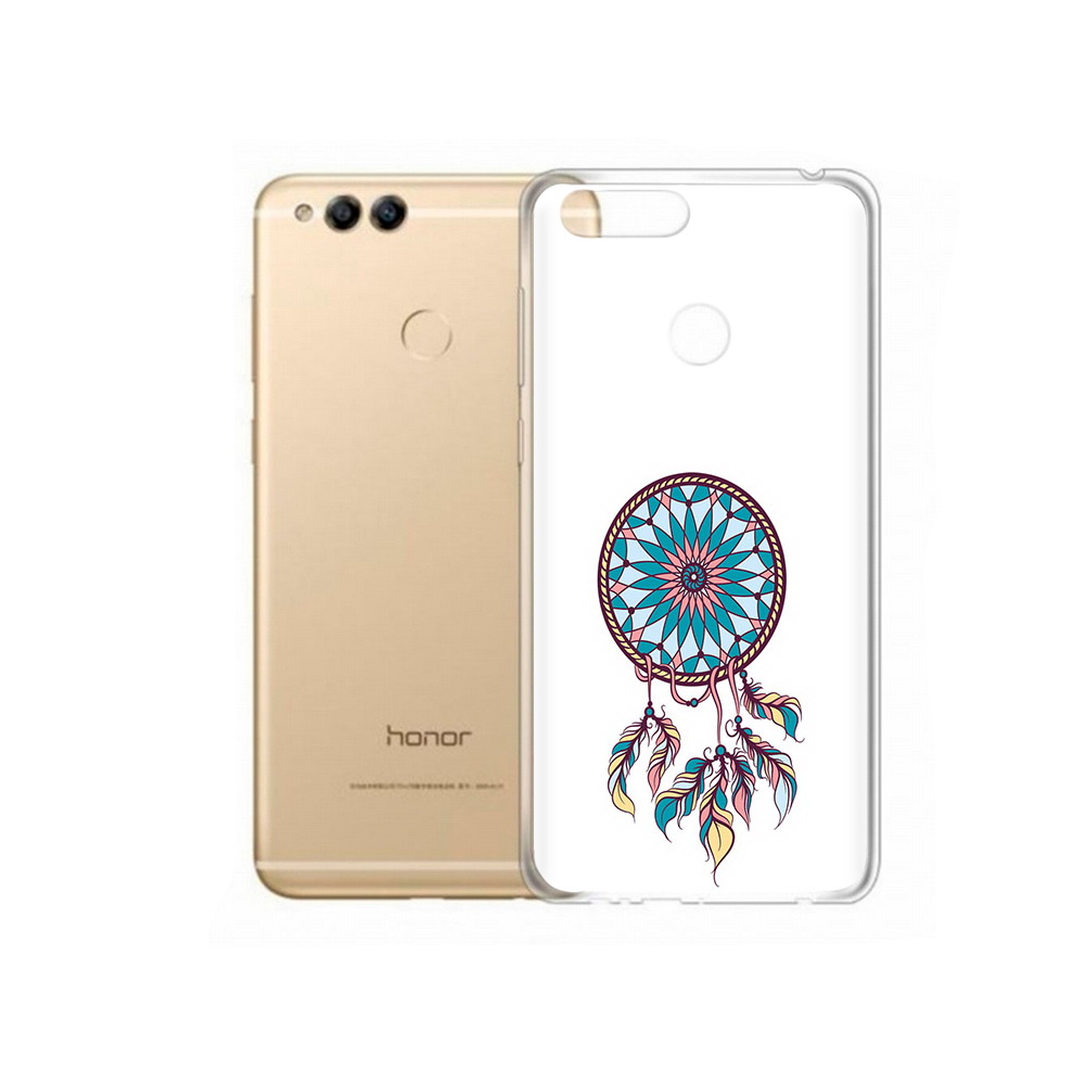 

Чехол MyPads Tocco для Huawei 7X ловец снов синий (PT94112.65.443), Прозрачный, Tocco