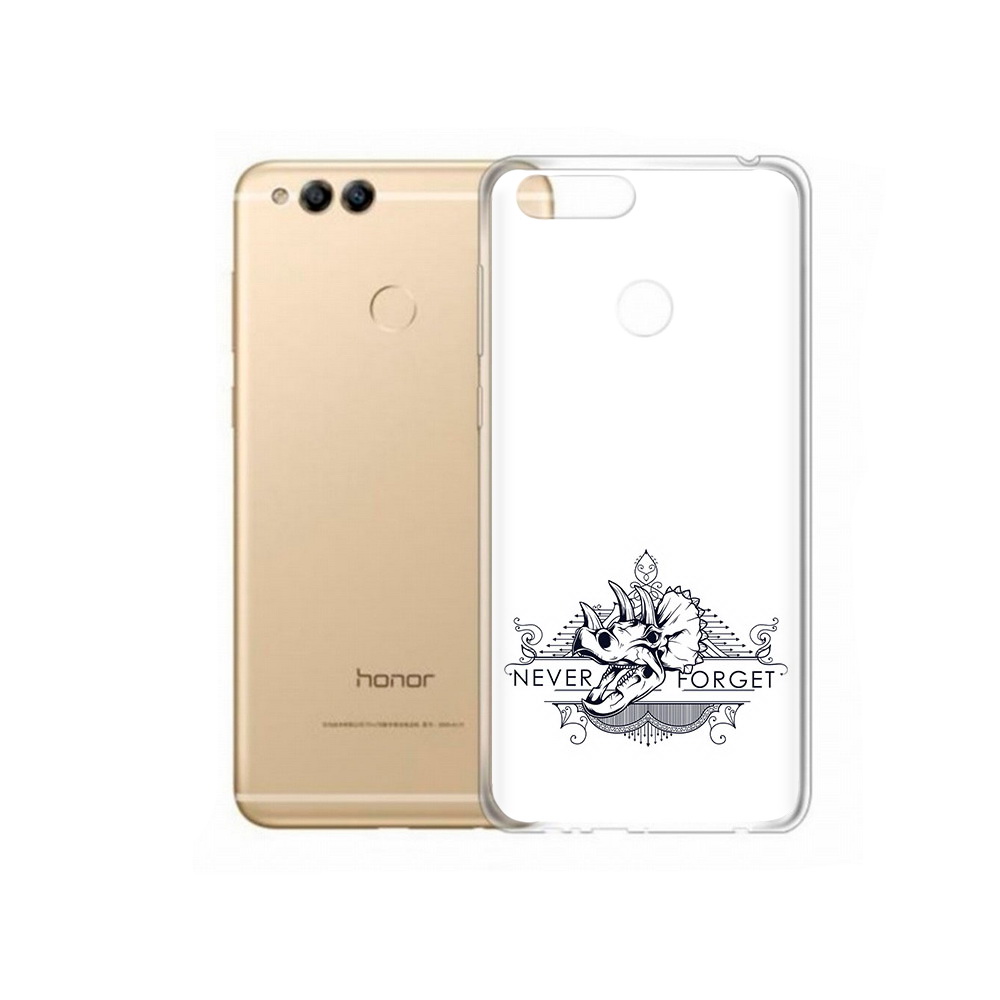 

Чехол MyPads Tocco для Huawei 7X логотип носорога никогда не забуду (PT94112.65.445), Прозрачный, Tocco