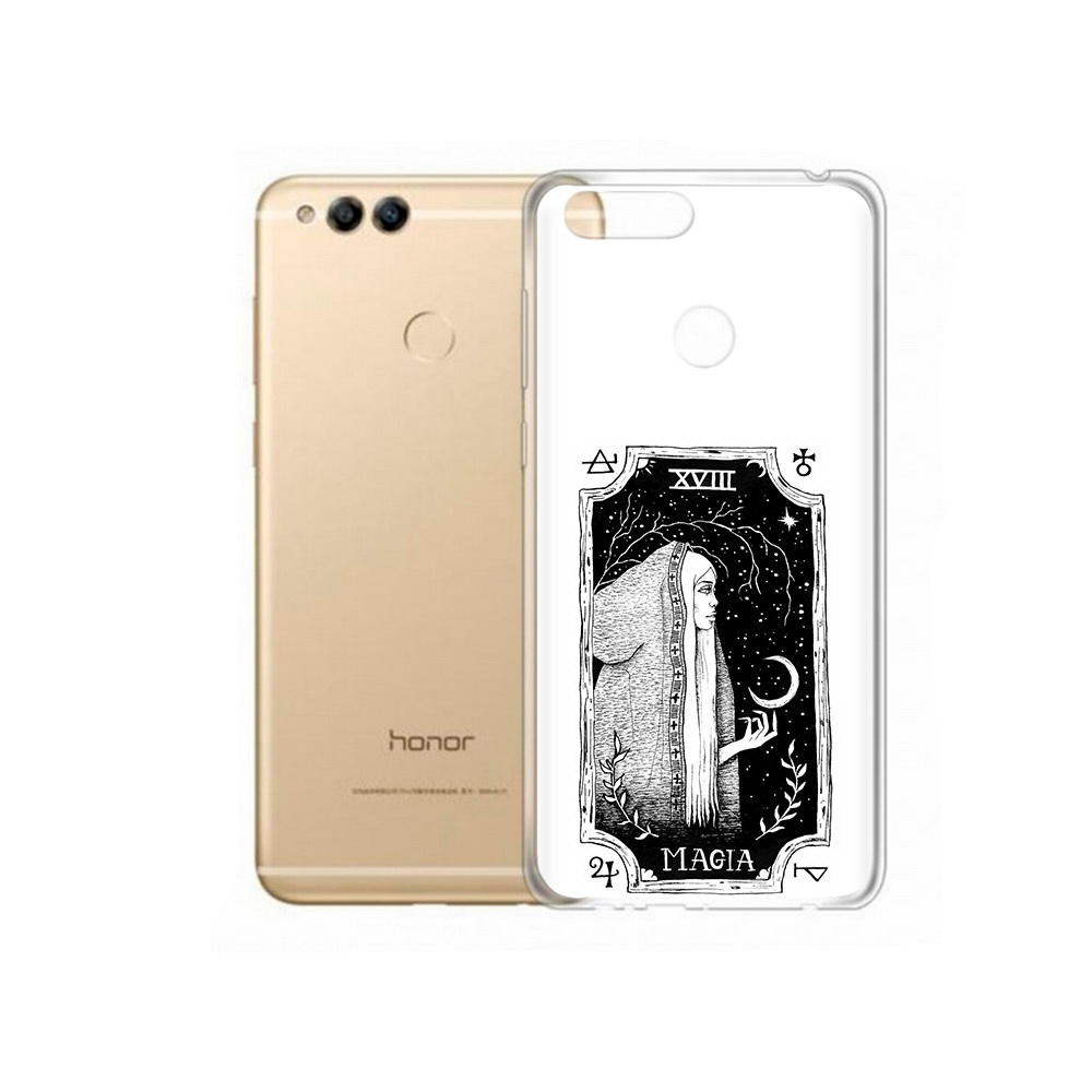 

Чехол MyPads Tocco для Huawei 7X лунная магия (PT94112.65.447), Прозрачный, Tocco