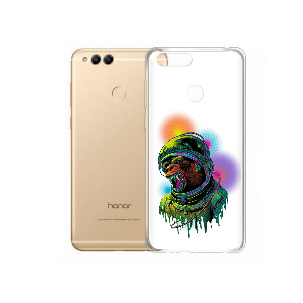 

Чехол MyPads Tocco для Huawei 7X медведь космонавт (PT94112.65.466), Прозрачный, Tocco