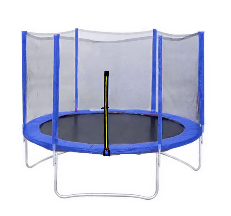 фото Батут dfc trampoline fitness 14ft наружн.сетка, синий (427см) 14ft-tr-b