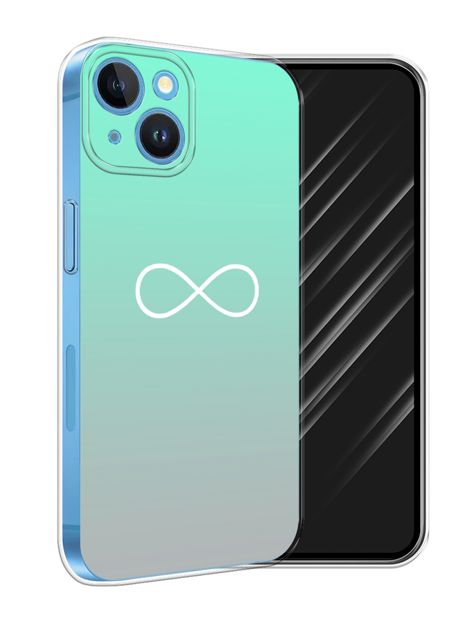 

Чехол Awog на Apple iPhone 15 "Бесконечность от Тиффани", Бирюзовый, 15550-1