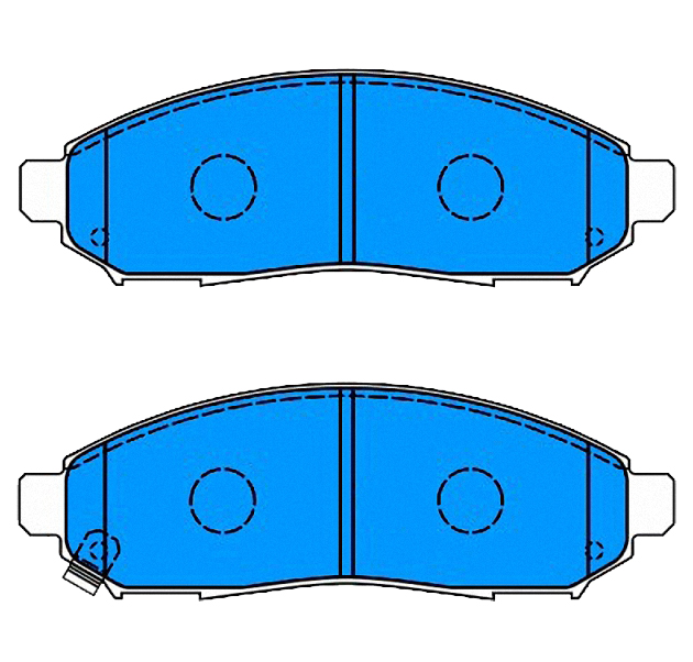 

Колодки тормозные дисковые передн NISSAN: PATHFINDER, NAVARA 05- 4WD