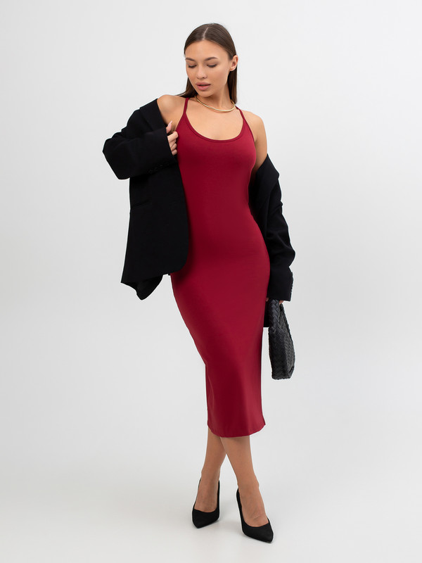 Платье женское JEXY П02-30 бордовое XL 1858₽