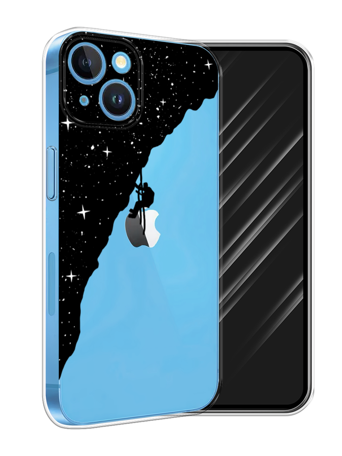 

Чехол Awog на Apple iPhone 15 "Скалолаз в космосе", Черный;белый;бежевый, 15550-1