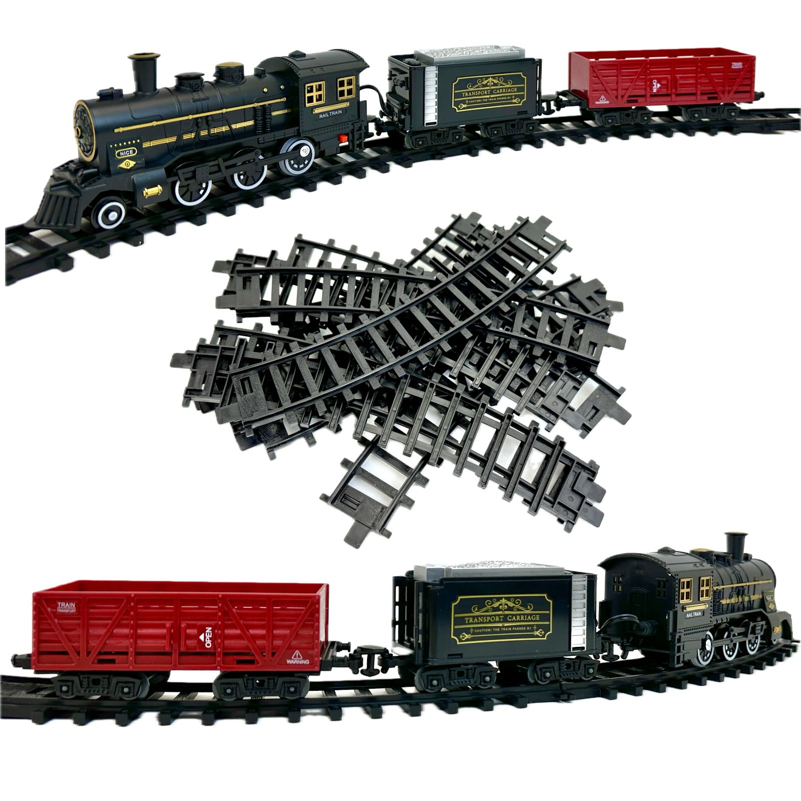 

Детская железная дорога с поездом Classic Train, 15 элементов, размер дороги 100х100 см, Classic train