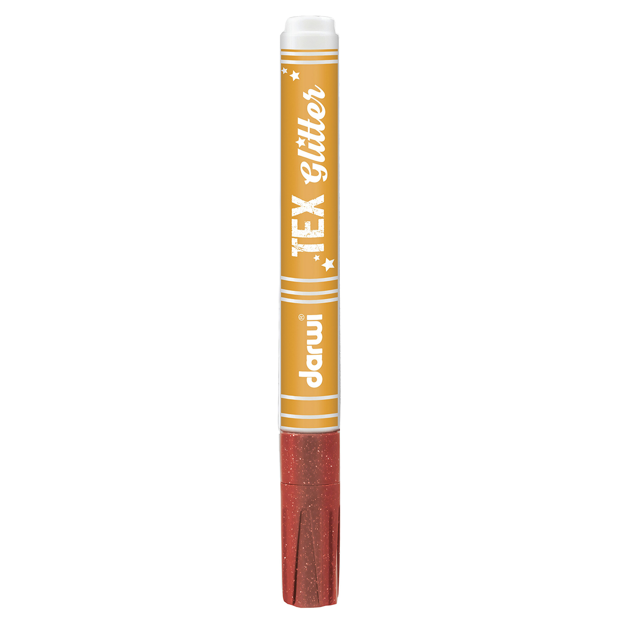 

Маркер для ткани Darwi Tex Glitter, DA0140013, 2 мм (с блёстками) (490 алый), Красный, 406291