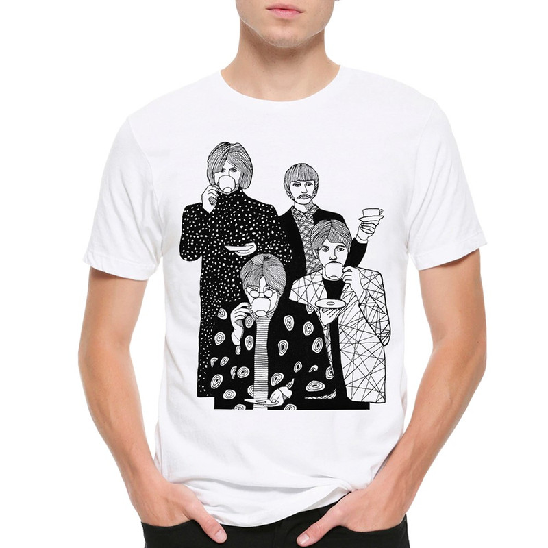 

Футболка мужская Dream Shirts The Beatles белая L, Белый, The Beatles