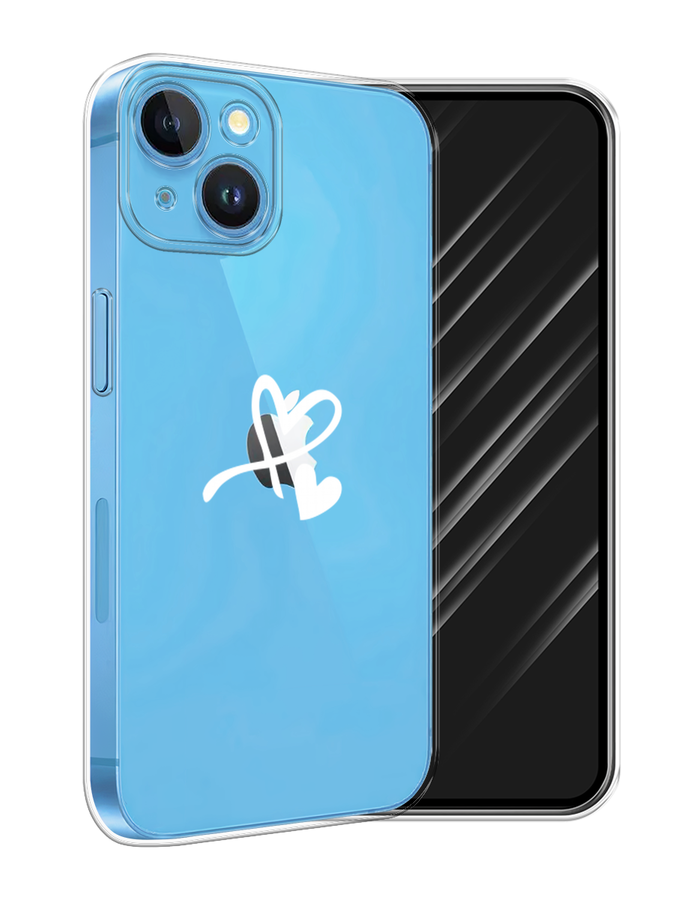 

Чехол Awog на Apple iPhone 15 "Сердечко минимализм", Белый, 15550-1