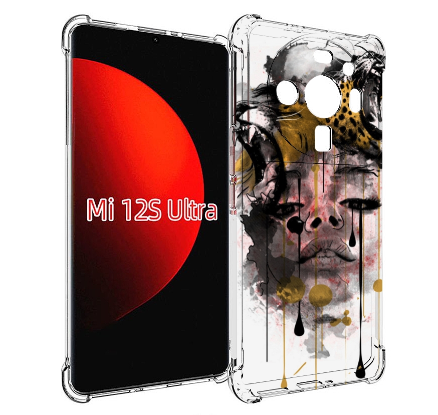 

Чехол MyPads Девушка гепард женский для Xiaomi 12S Ultra, Прозрачный, Tocco