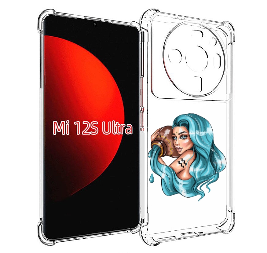 

Чехол MyPads Девушка-Водолей для Xiaomi 12S Ultra, Прозрачный, Tocco