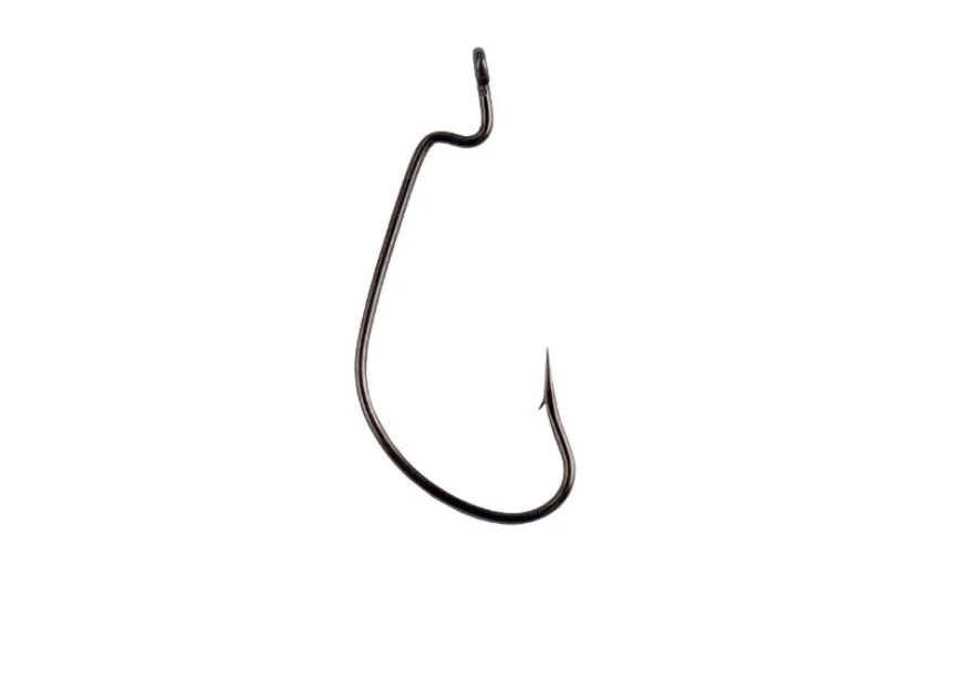 

Одинарные крючки Saikyo кристалл офсетные №8 BN, с колечком, прямое острие, с бородкой, Черный, BS-2312