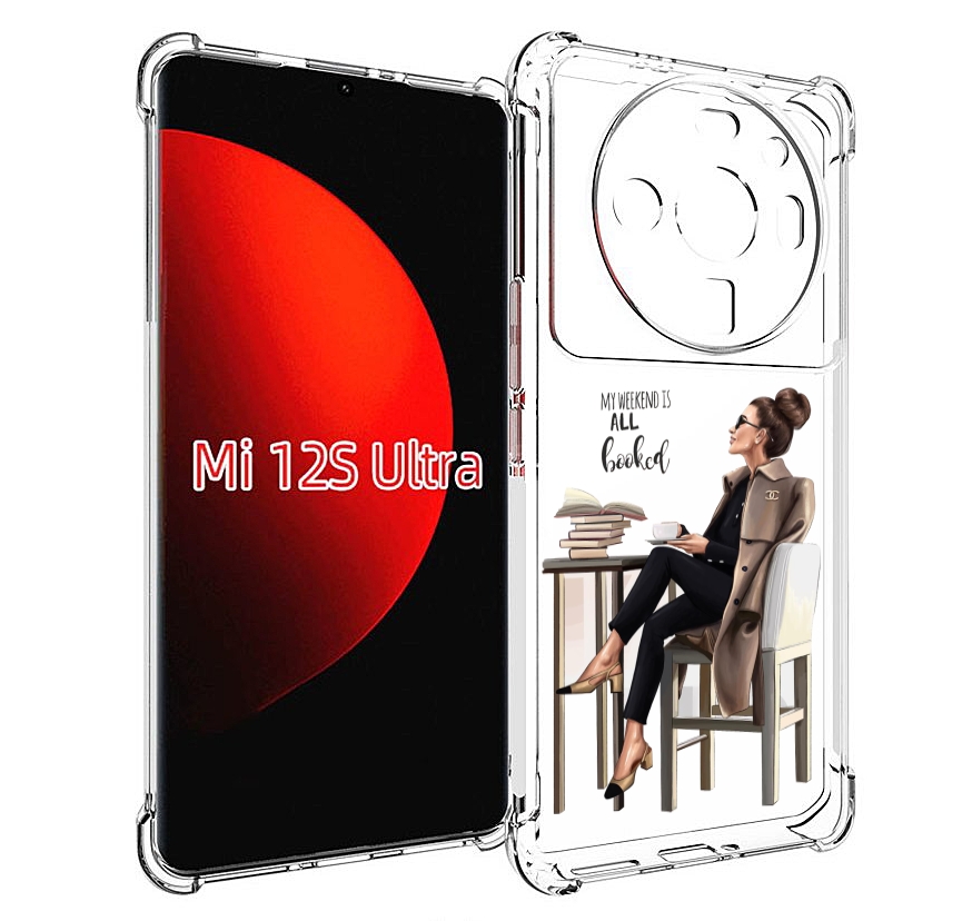 

Чехол MyPads Девушка-в-кофейне для Xiaomi 12S Ultra, Прозрачный, Tocco