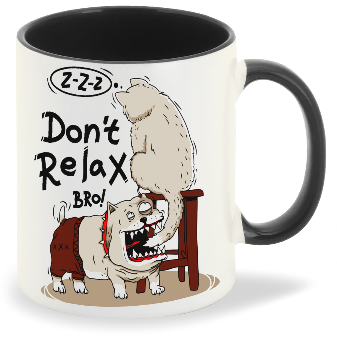 

Кружка CoolPodarok Прикол Собака dont relax, Прикол Собака dont relax