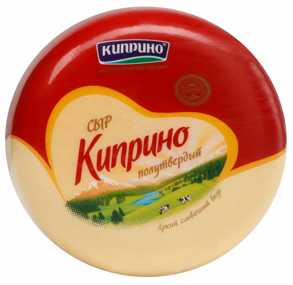 

Сыр полутвердый Киприно Правильный бутерброд 50%