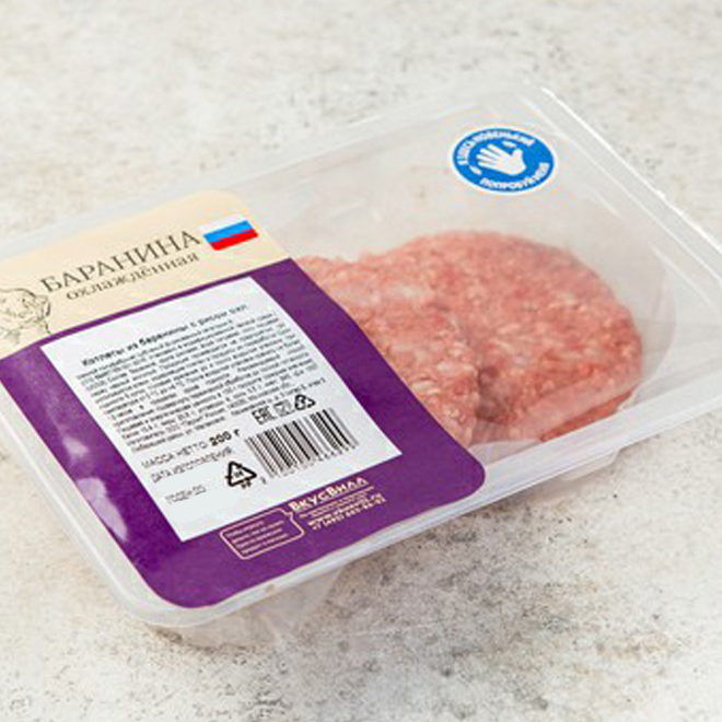 

Котлеты из баранины ВкусВилл с рисом охлажденные 200 г