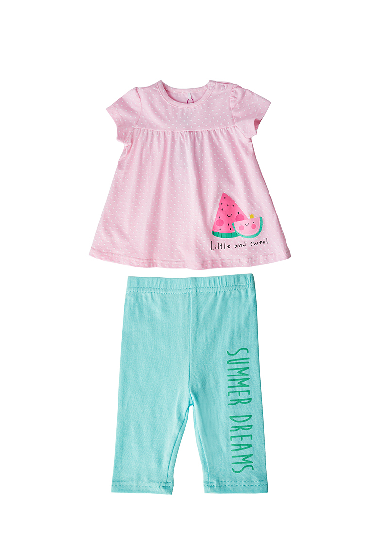 

Комплект одежды Kari baby SS22B18001506 цв. розовый, бирюзовый р. 74, SS22B18001506