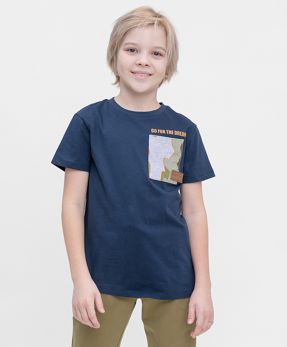 

Футболка синяя Button Blue, мод.122BBBJC12091000, р.158, 122BBBJC12091000