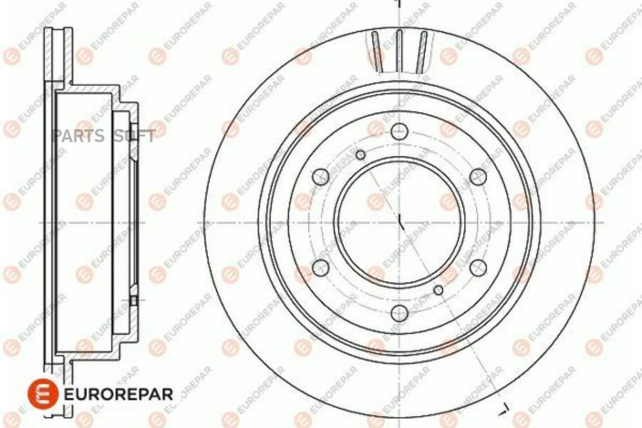 

EUROREPAR 1667872380 E2 З ТОР ДИСК 1шт