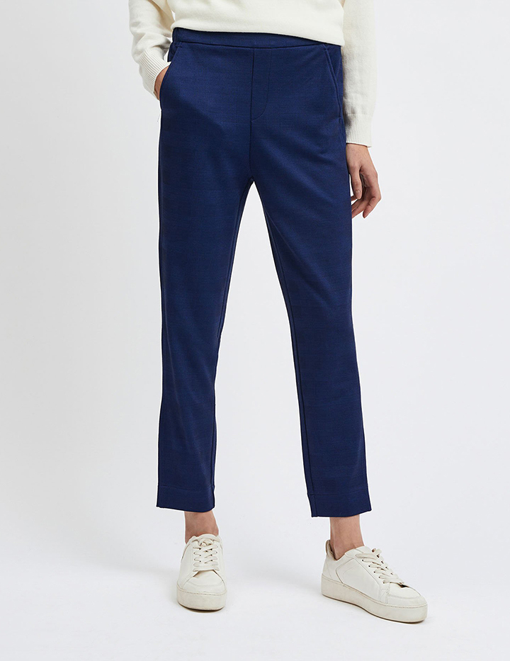 

Брюки женские United Colors of Benetton 21A_4IO8559Z3 синие L, 21A_4IO8559Z3