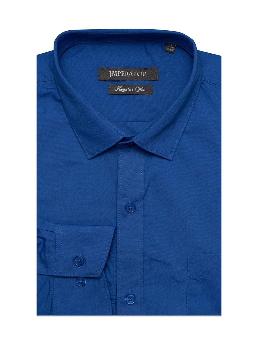 Рубашка мужская Imperator PT1144-OK синяя 43/178-186