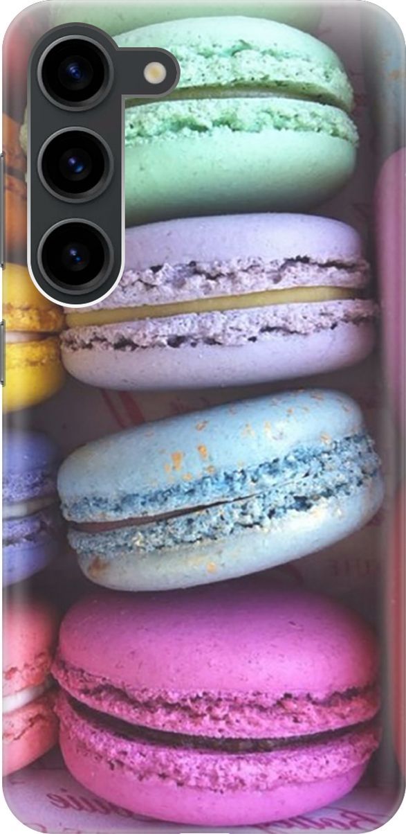 

Силиконовый чехол на Samsung Galaxy S23 с принтом "Макаруны", Голубой;зеленый, 158288