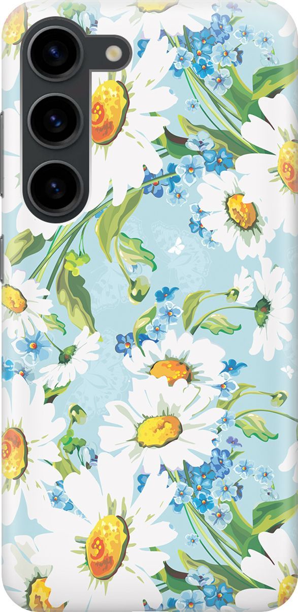 Силиконовый чехол на Samsung Galaxy S23 с принтом 