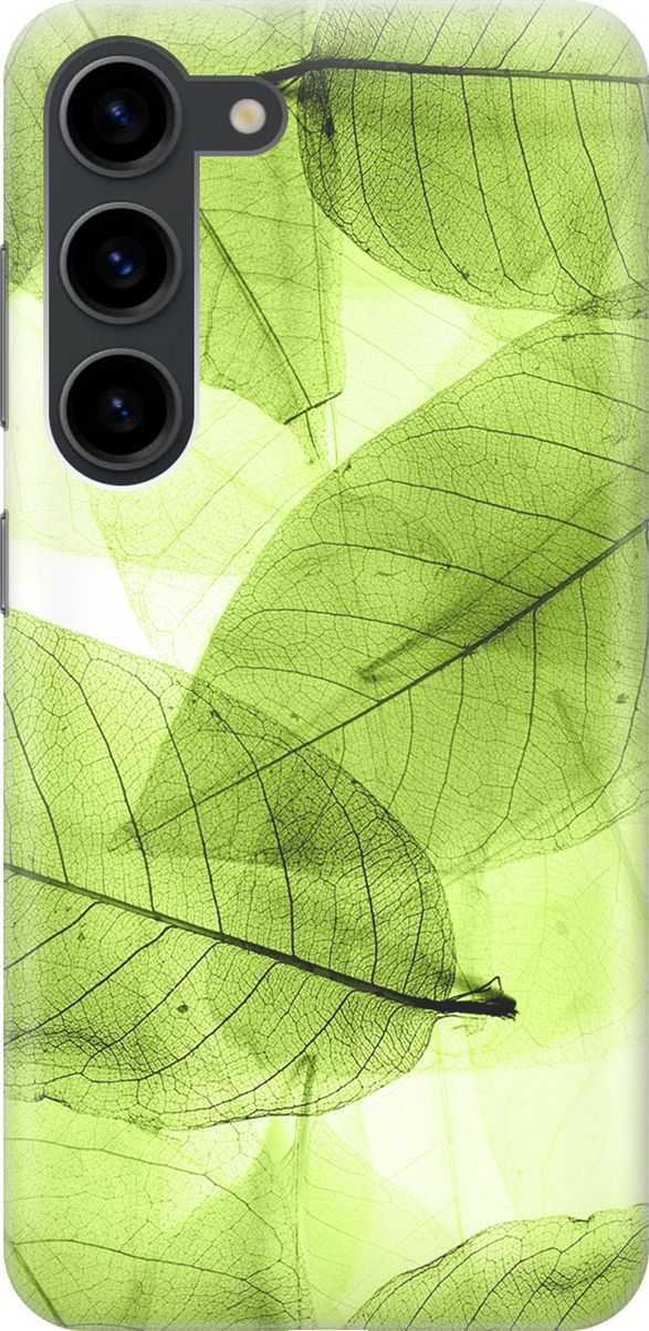 

Силиконовый чехол на Samsung Galaxy S23 с принтом "Зеленые листья", Зеленый, 158294